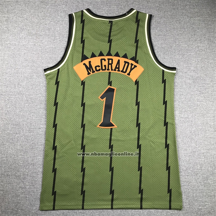Maglia Toronto Raptors Tracy McGrady #1 Mitchell & Ness 1998-99 Verde